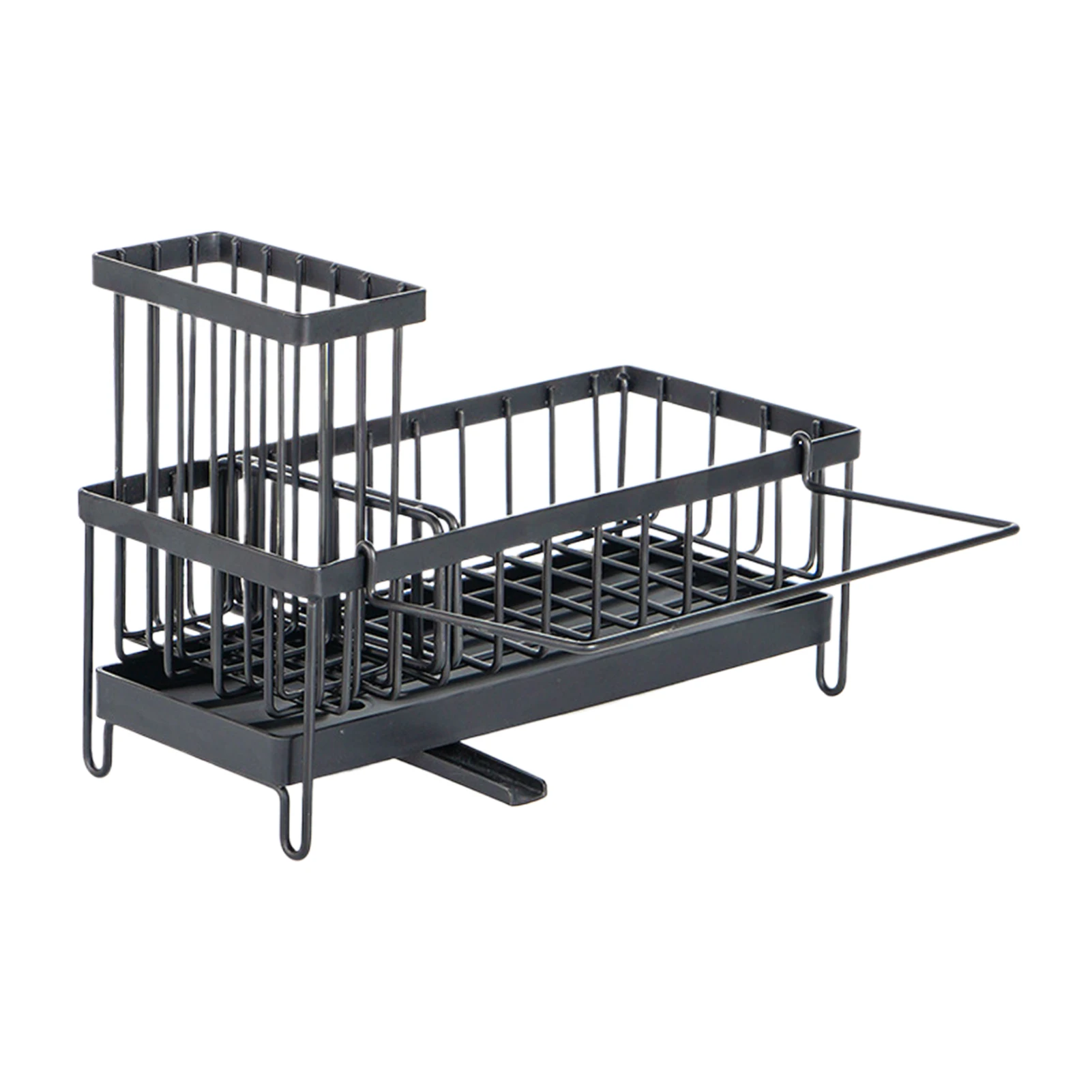 Partition Dish Drainer For Kitchen Sink Kitchen Tidy Easy To Install And Maintain Organizers Shelves