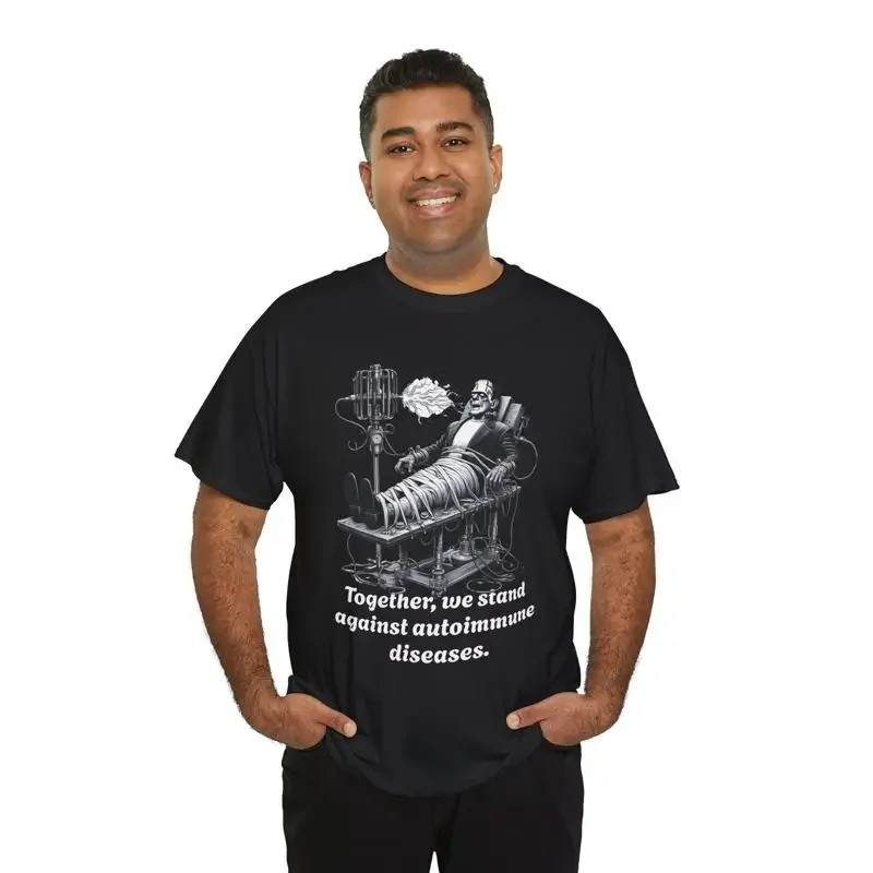 Together we stand against autoimmune diseases Says Frankenstein T shirt