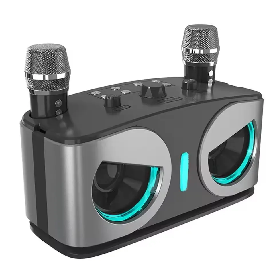 

Portable Wireless Karaoke Bluetooth Speaker With Microphone Machine Subwoofer Powerful Caixa De Som Audio Bocina Sound Box Music