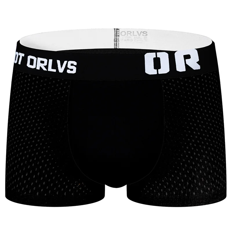 ORLVS, men's underwear solid color, breathable boxer shorts for men, OR207