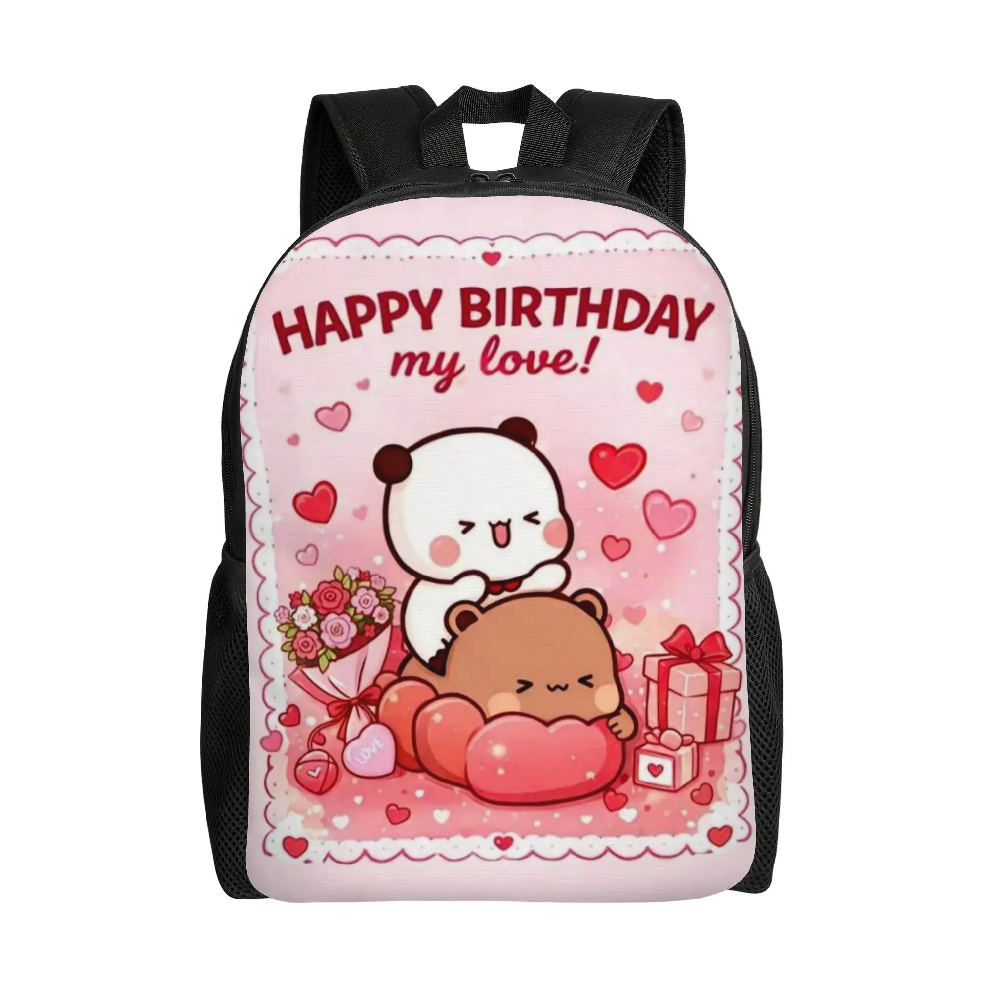 Kawaii Panda Bubu Dudu Backpack for Men Women Cool High School Work Daypack  Laptop Computer Canvas Bags Durable