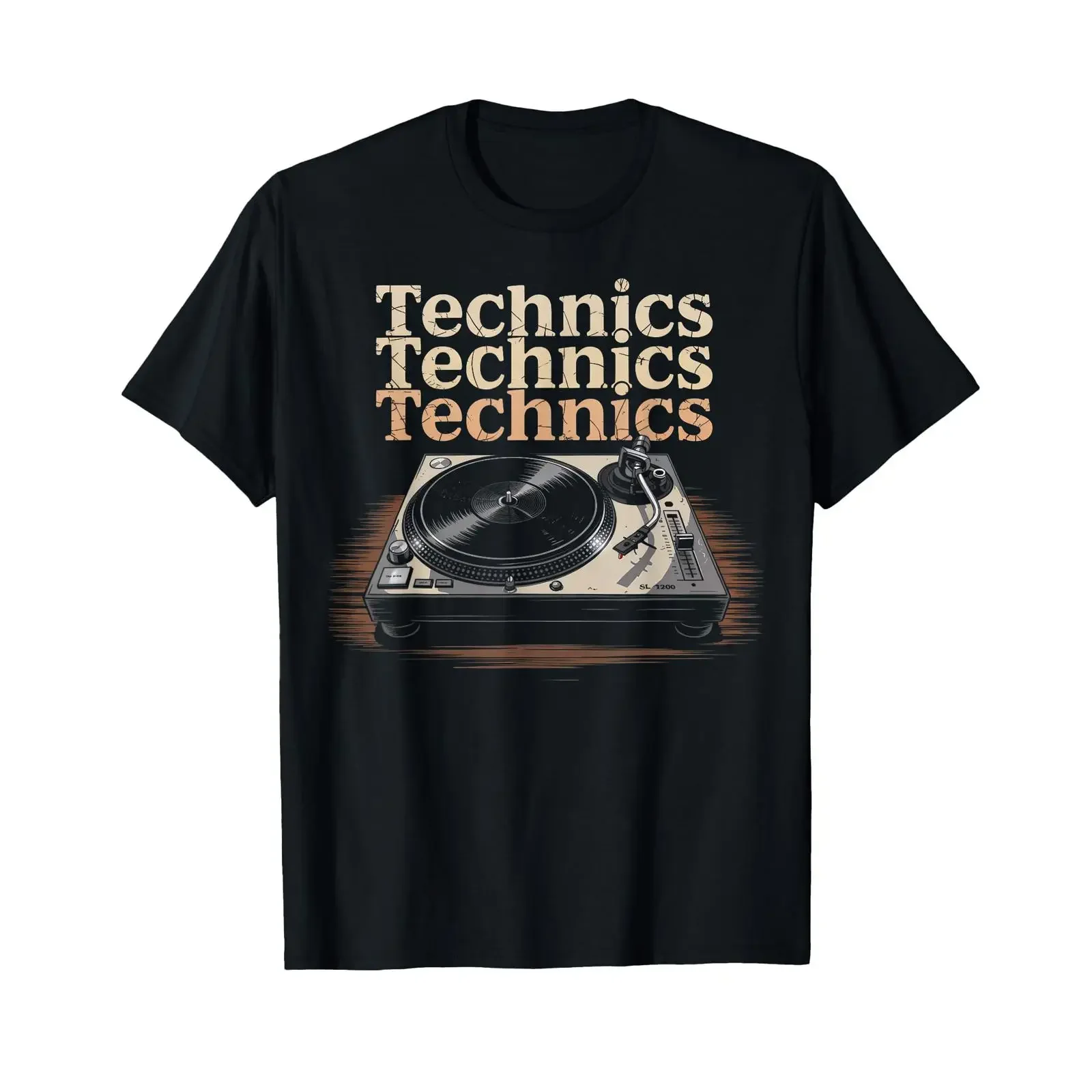 Vintage Turntable Analog DJ Rhythm Old Era Music T Shirt vintage Washed Comfortable Stylish Casual streetwear Unisex