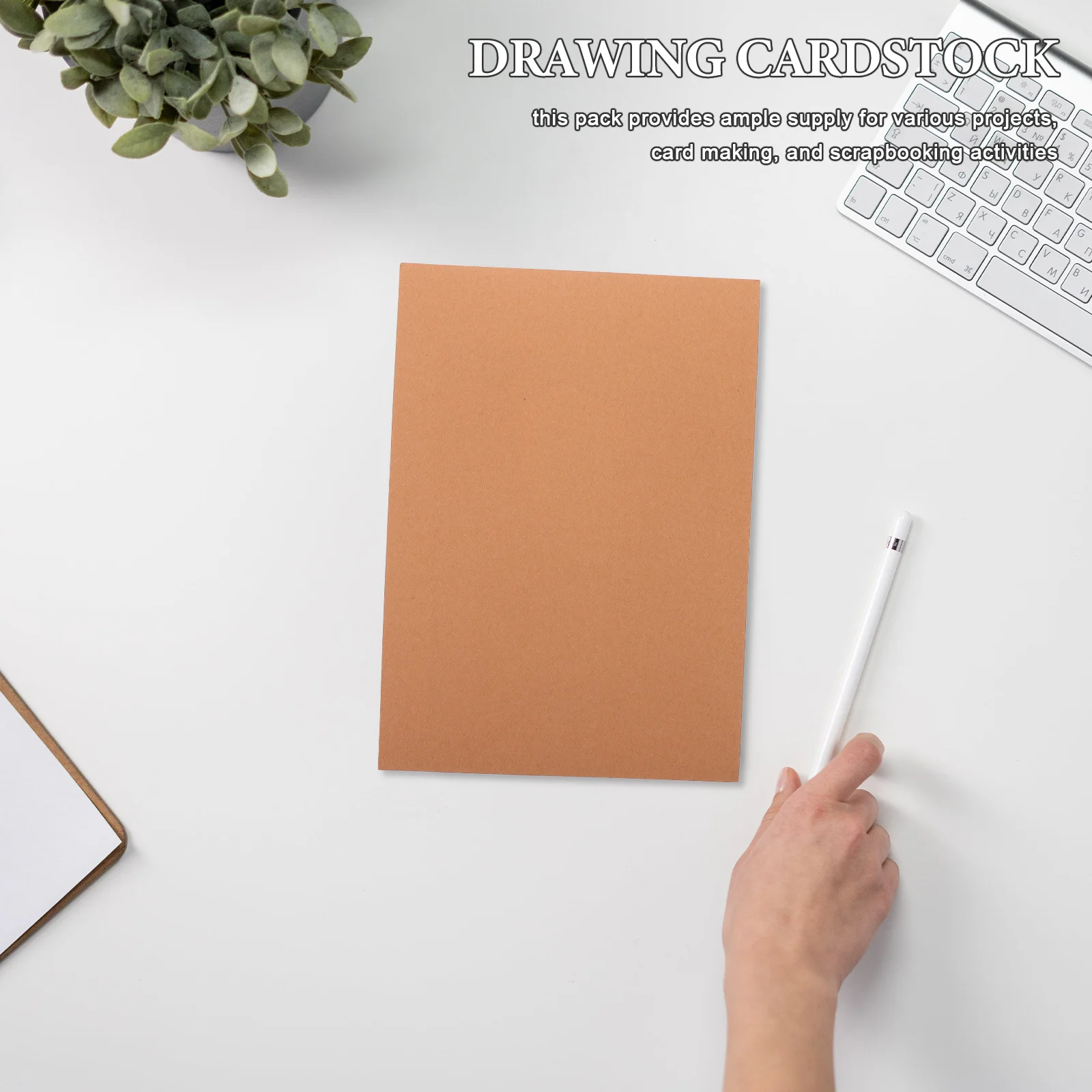 50 قطعة من ورق البطاقات القوي سطح أملس لرسم اللوحة وبطاقات القصاصات ومستلزمات المشاريع ذاتية الصنع
