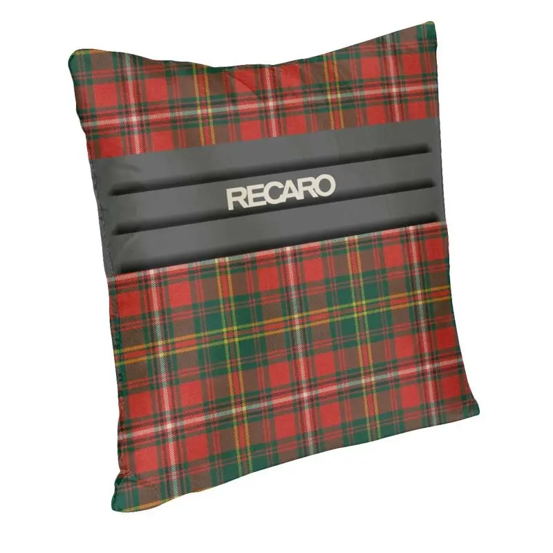 Scotland Tartan Plaid Recaros Cushion Cover Two Side Print Floor Pillow Case for Living Room Fashion Pillowcase Home Decorative