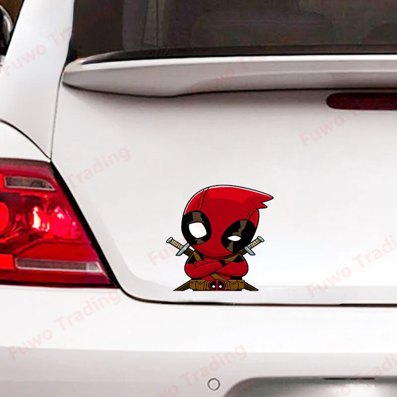 Funny Car Stickers for Dead Pool Cartoon Graphics Waterproof Vinyl Decals for Motorcycle Window Camper Bumper Truck Laptop PVC - view 3