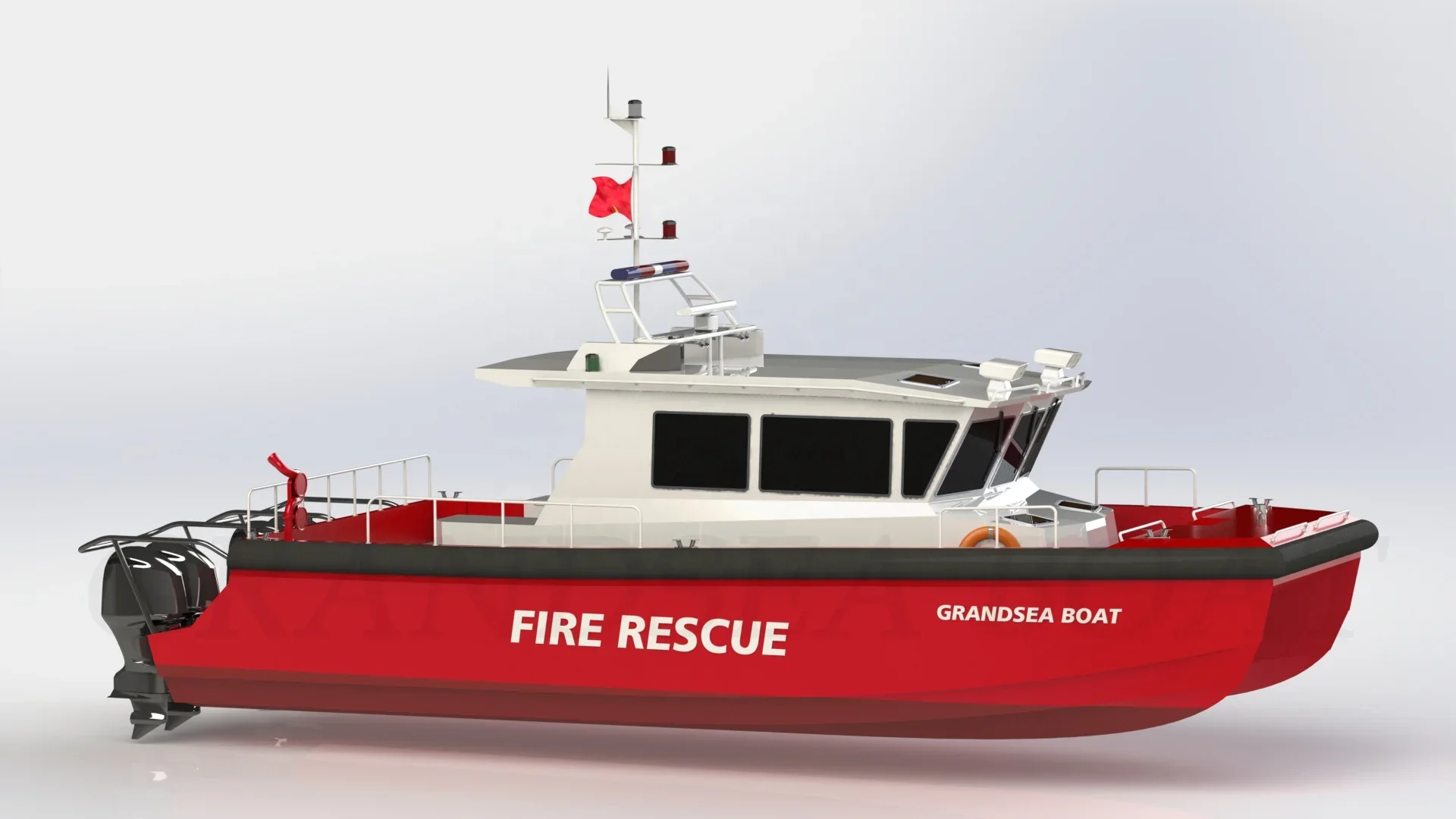 Grandsea 13m Catamaran High Speed Fire Rescue Boats Manufacturer