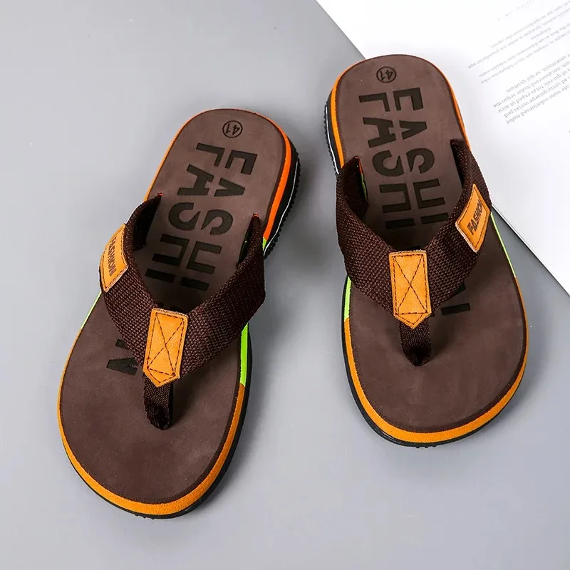 Chinelos Masculinos Estilo Casual Transfronteiriço em Linho, Versão Aprimorada, Confortáveis e Respiráveis, Sandálias Slip-On para o Verão