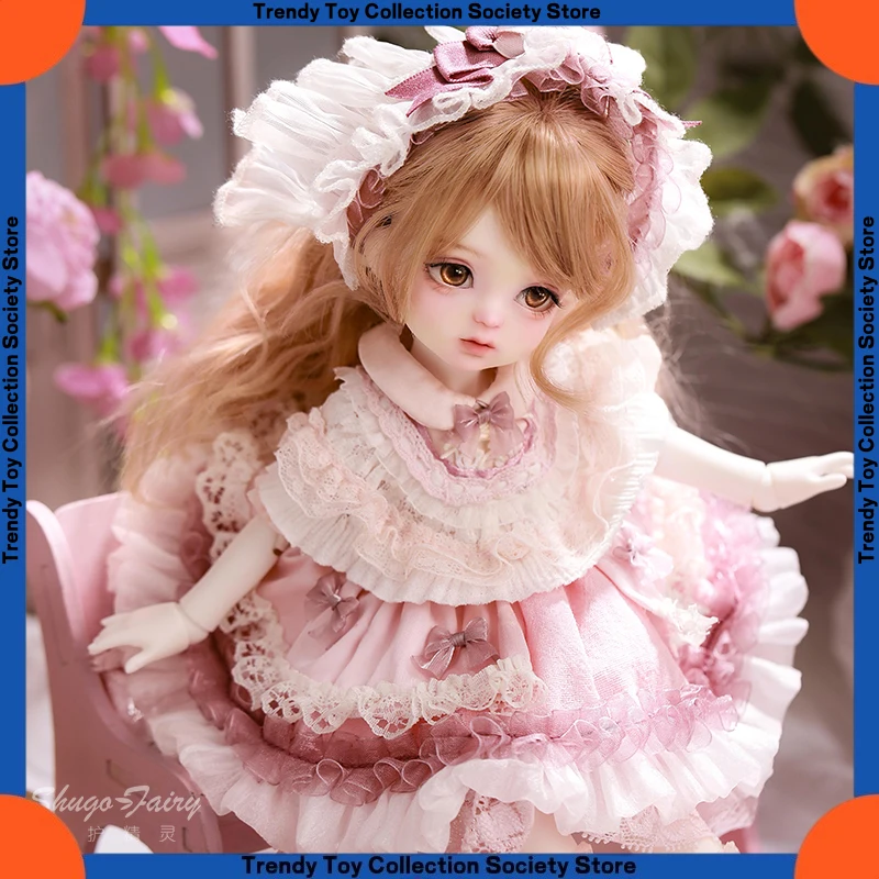 Zespunts Bjd Girl Yomi Qiuqiu is schattig en zoet met een duizend gouden stijl makeover gezamenlijke SD-pop als trendy cadeau