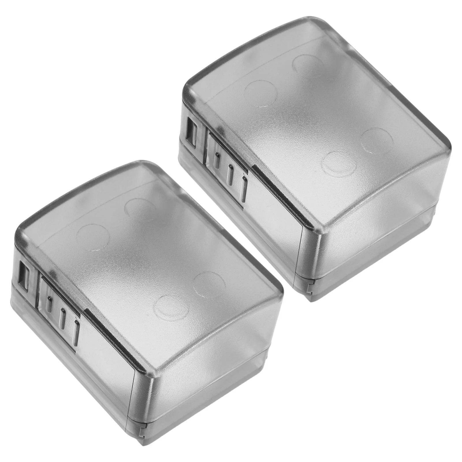 

2pcs Child Proof Lock Cover Durable Plastic Easy Install Universal Fit For Bedroom Front Door Office Hotel Use Door Safety