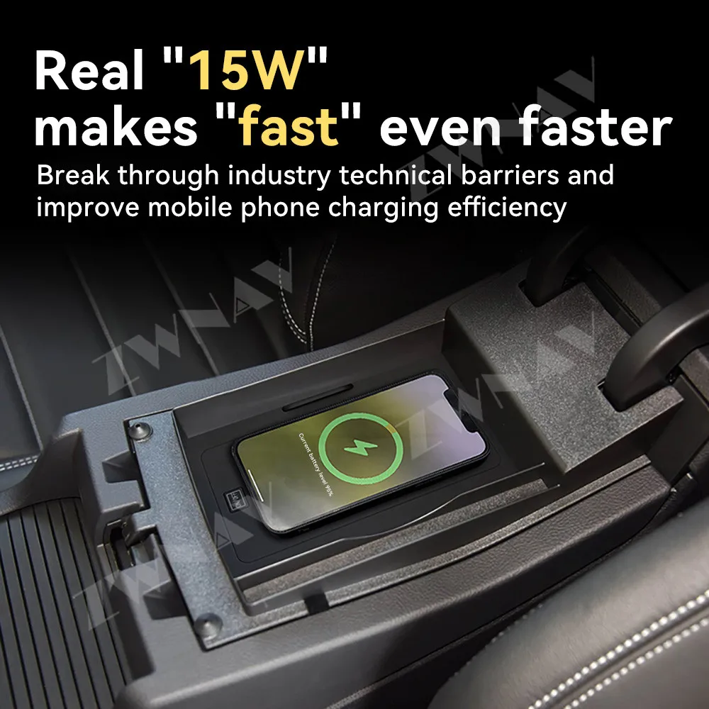 For Ford Kuga 2016-2019 Models Center Console Charging Pad Car Smart Accessory Moudle Intelligent wireless charger