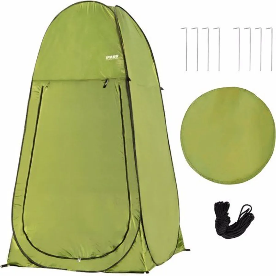 

Camping Shower Tent 7FT Instant Pop Up Privacy Tents Portable Toilet Tent Outdoor Dressing Room Foldable Camp Sun Shelter for B