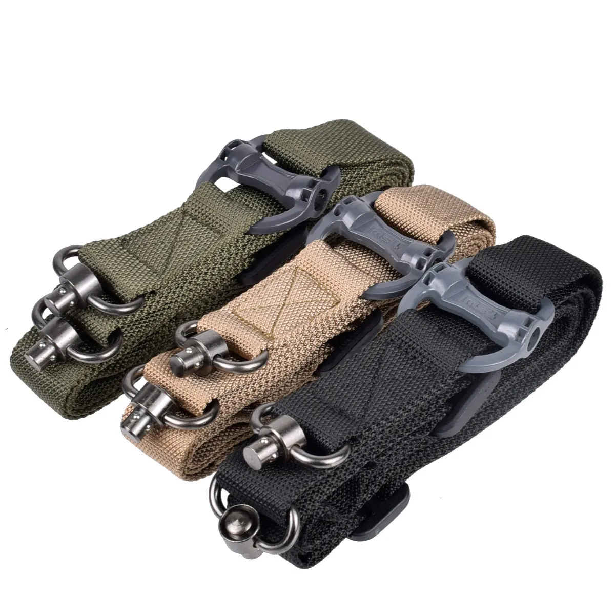 Adjustable MS4 Rifle Sling Gun QD Metal Strap Swivel Tactical Nylon 2 Points Weapon Multi Mission Release AR15 Airsoft Hunting