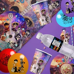 Cartoon Disney Musical Coco Theme Party Supplies Tableware CupPlate Topper Kid BabyGirls Birthday PartyDecoration Baby Shower