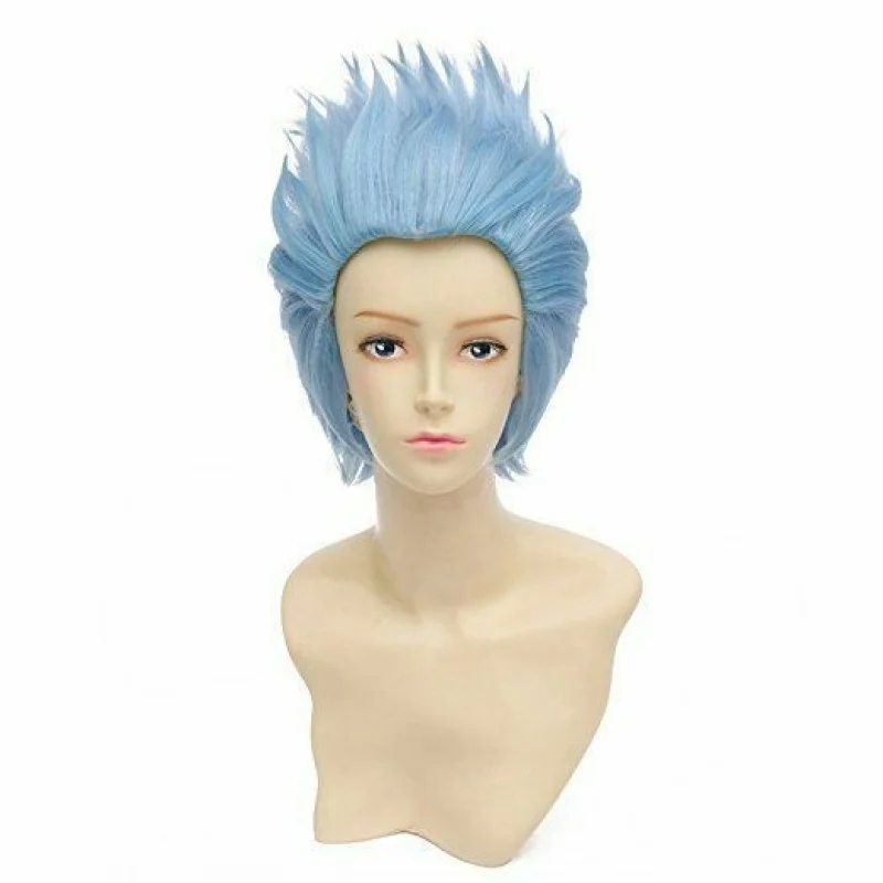 Wig For Cosplay Sanchez Blue Short Hair Party Wig