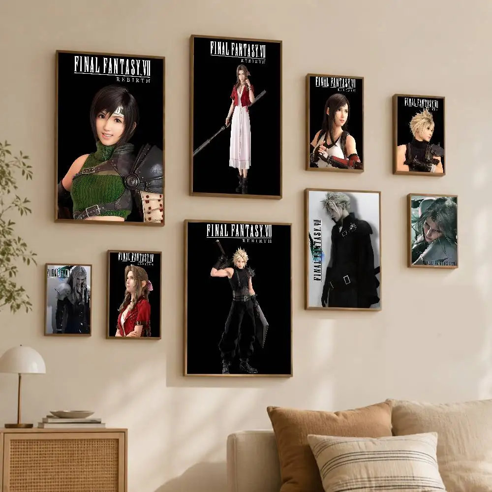 F-Final Fantas-y Modern Wall Art Poster Print Decorative Artwork Home Decor Bedroom Living Room Office Decoration