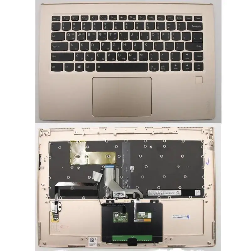 

New Original for Lenovo ideapad Yoga 910-13IKB Laptop Upper Case L 80VF Golden W/KB KO 5CB0M35037~