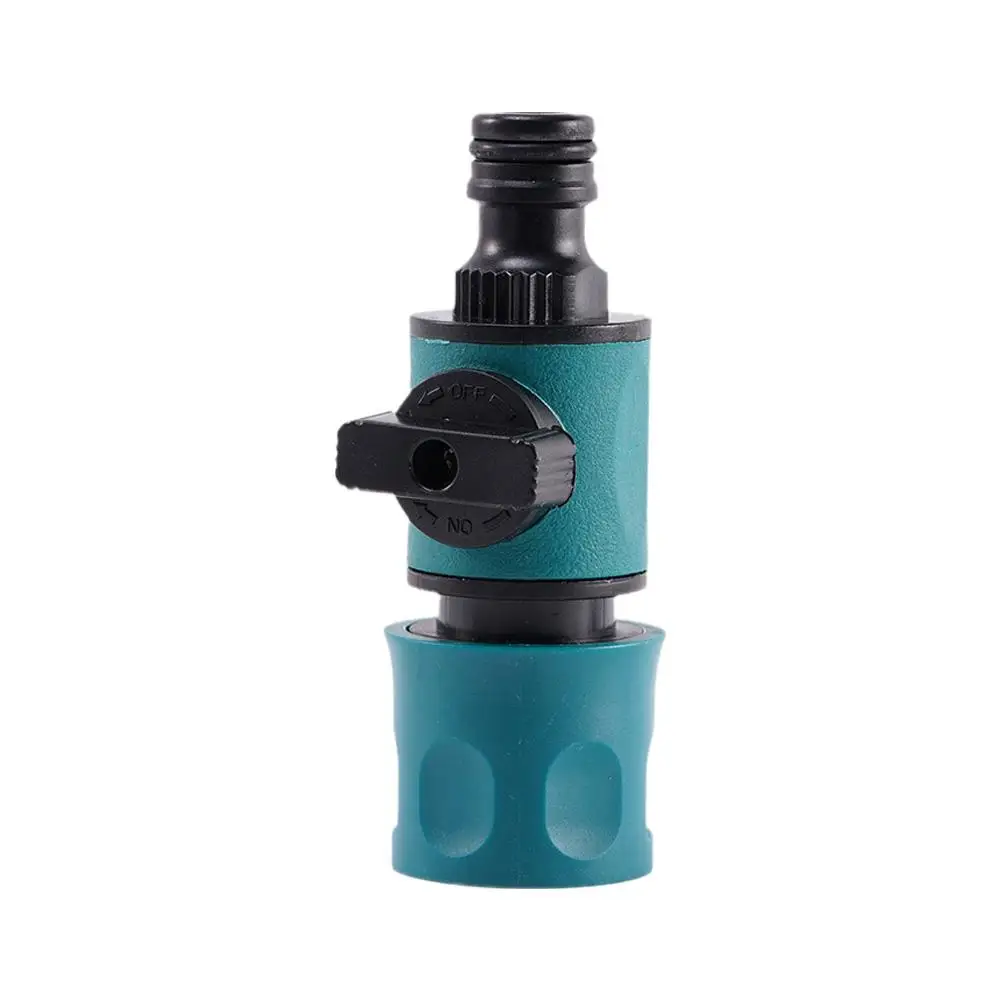 Garden Hose Quick Connect Coupler Shut Off Valve Adapter For Watering Irrigation System Tap Faucet Fitting In-Line Connector