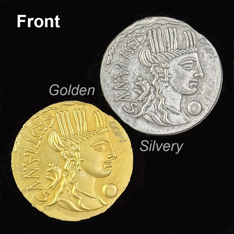 Ancient Roman earth goddess Greek Gold/Silver replica commemorative coin collection medal jewelry gift home decoration Pendant