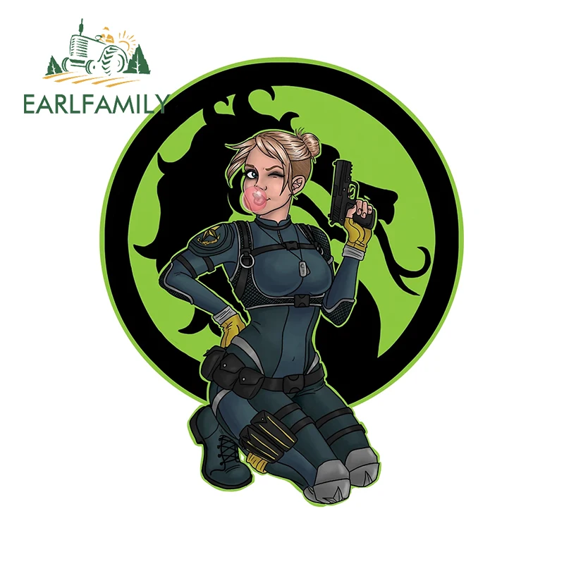 EARLFAMILY 13 см x 10,5 см, Современная клетка кассии из искусственной кожи, виниловая забавная наклейка, автомобильные аксессуары, креативный Декор