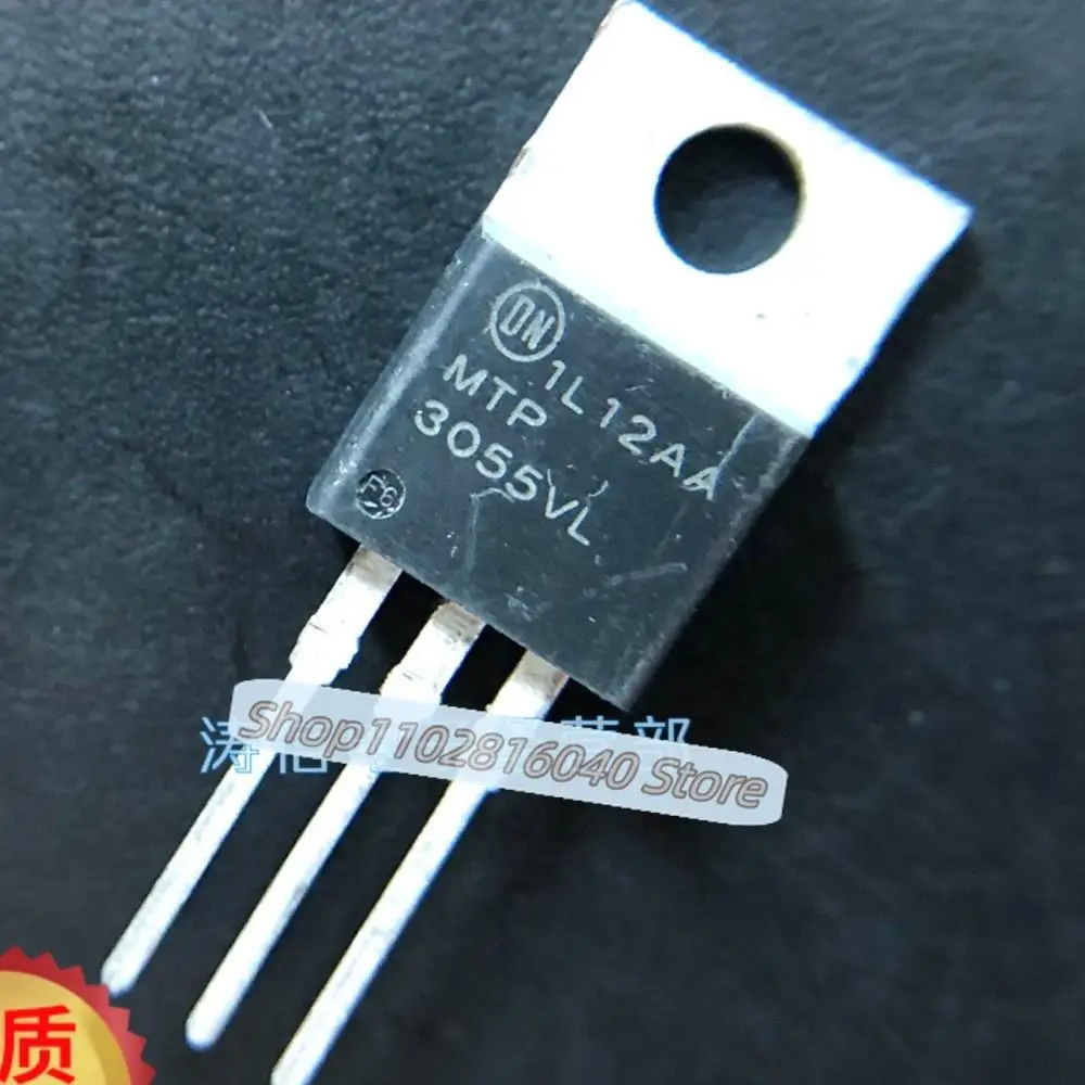 10PCS/Lot MTP3055VL  TO-220 60V 12A MOS  Best Quality Imported Original Spot