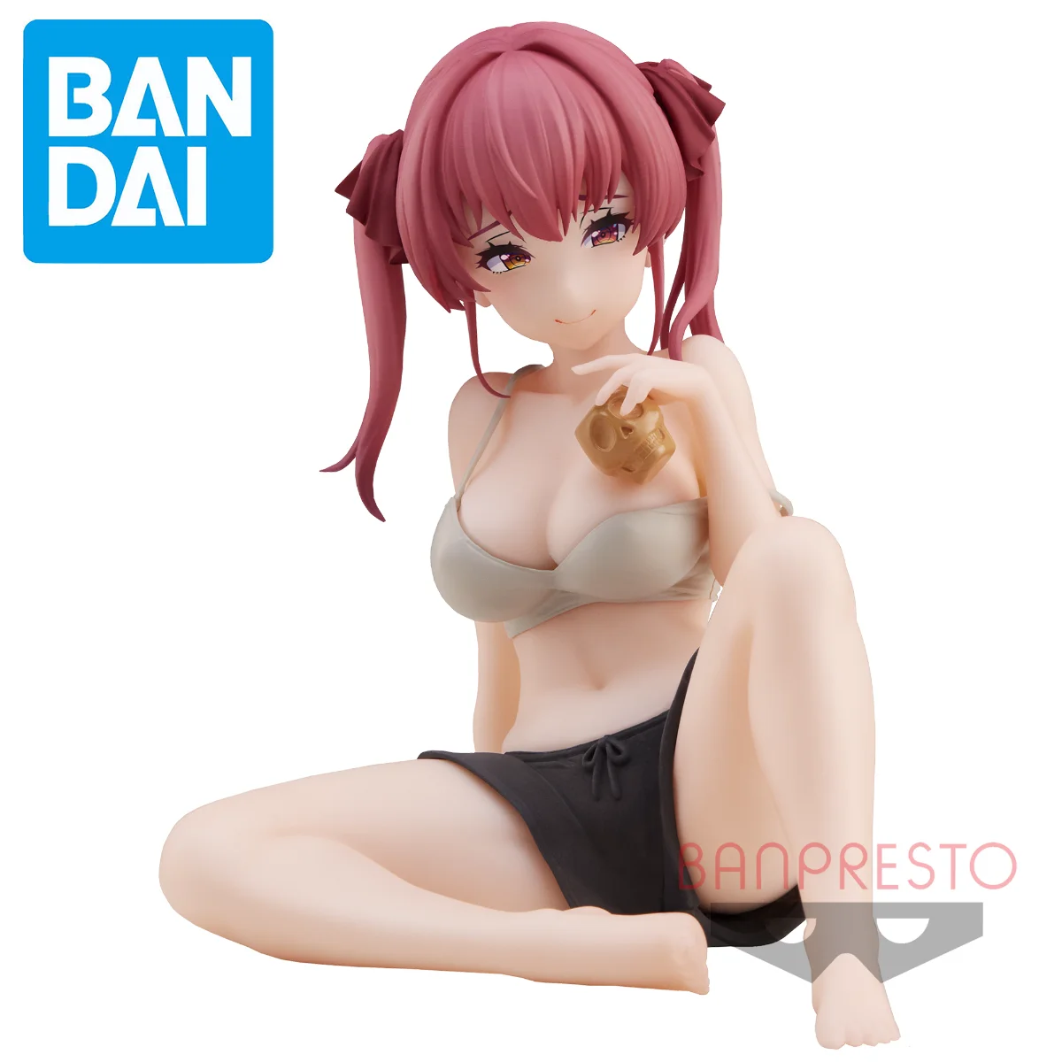 

В наличии оригинальные духи Bandai BANPRESTO, предварительно окрашенные, расслабляющее время, Hololive Houshou Marine VTuber, модель украшения, объемная