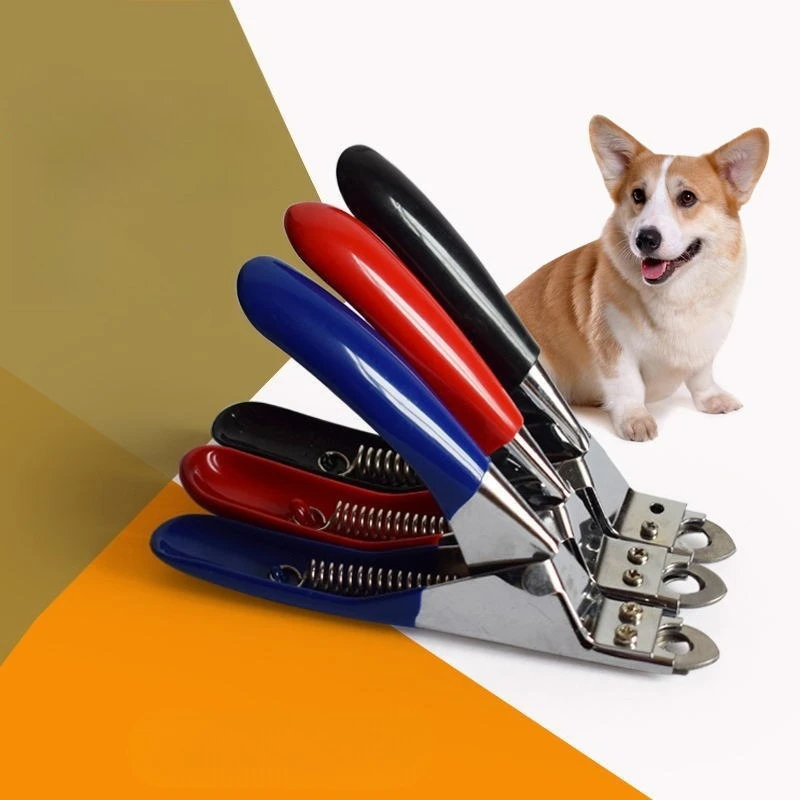 Edelstahl-Nagelknipser für Hunde und Katzen Kleiner bis Mittelgroßer Haustier-Trimmschere im Guillotine-Stil für Tierpflege