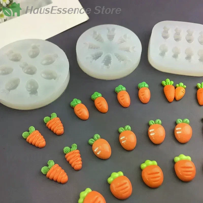 ※High Temperature Resistant Silicone Molds Mini Carrot Shape Cakes Molds Chocolate Candy Easter Cakes Baking Decoration T - view 4