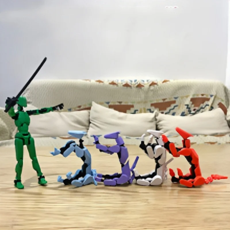 3D printed robot model, multi joint movable assembly doll, digital human dog transformation toy