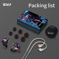 New CVJ Nightelf HIFI In Ear Wired Earphones Dual-channel Three-unit Monitor Headphone with Silver-plated Cable 3.5 Metal Plug