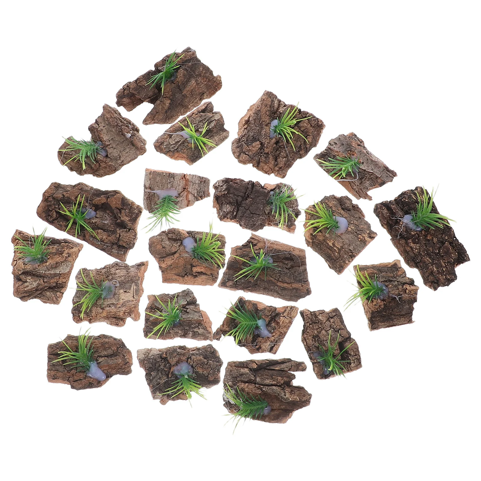 

20Pcs Tree Bark Background Natural Cork for Reptile Tank Terrarium Decor Climbing Surface Lizard Hideout Turtle