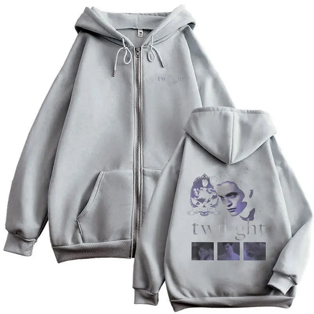 فيلم الشفق مصاص دماء روبرت باتينسون إدوارد كولين قلنسوة بسحاب الخريف الشتاء الرجال النساء عادية القوطية خمر زمم سترة