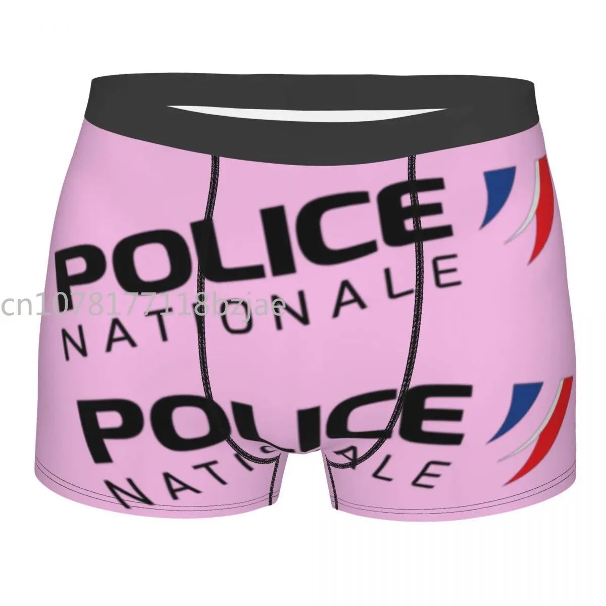 Slip Boxer da uomo della polizia nazionale francese mutande Idea regalo di alta qualità altamente traspirante