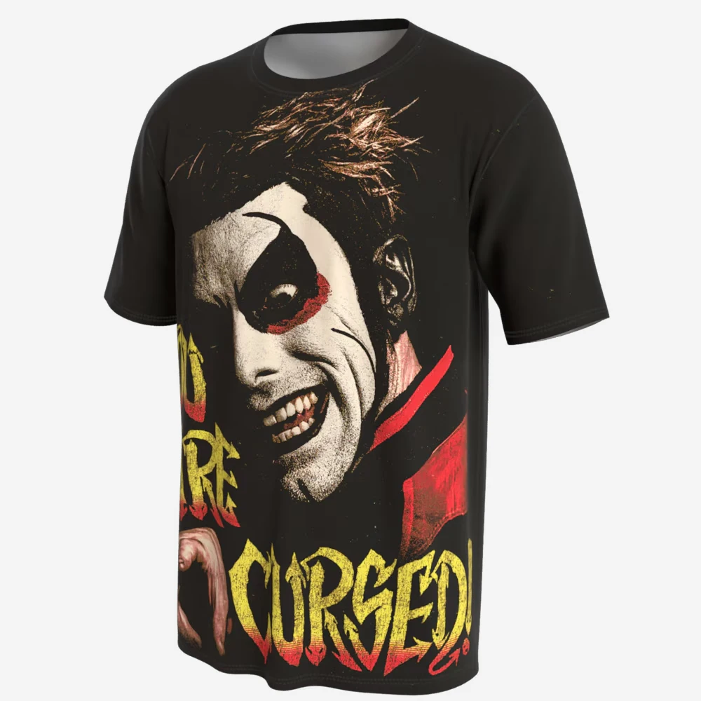 Men's Black Danhausen Ghoulish Face T-Shirt 3D Print Wrestling Sports Quick Dry Short Sleeve Daily Casual Plus Size T-Shirt 2026