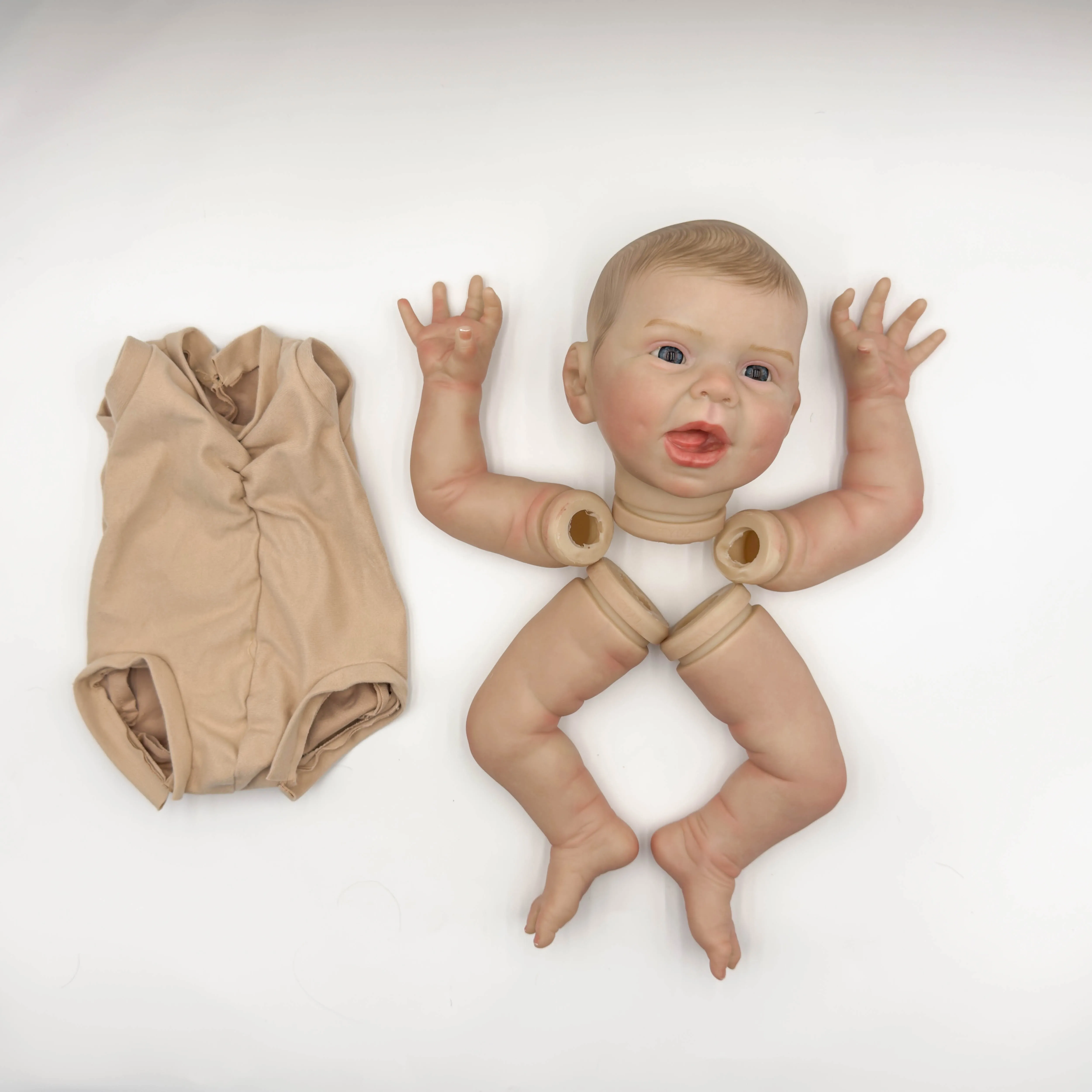 NPK 22-Zoll Bebe Hani Painted Reborn Doll Kit DIY unmontiertes Geschenk für Kinder Komplettset