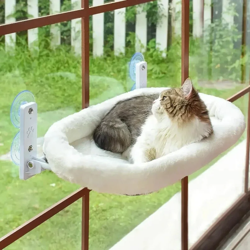 yesCat Hammock Window Habitat Cat Sunbathing Glass Hanging Suction Cup Balcony Pet Nest Foldable Pet Bed Cat Supplies Accessorie