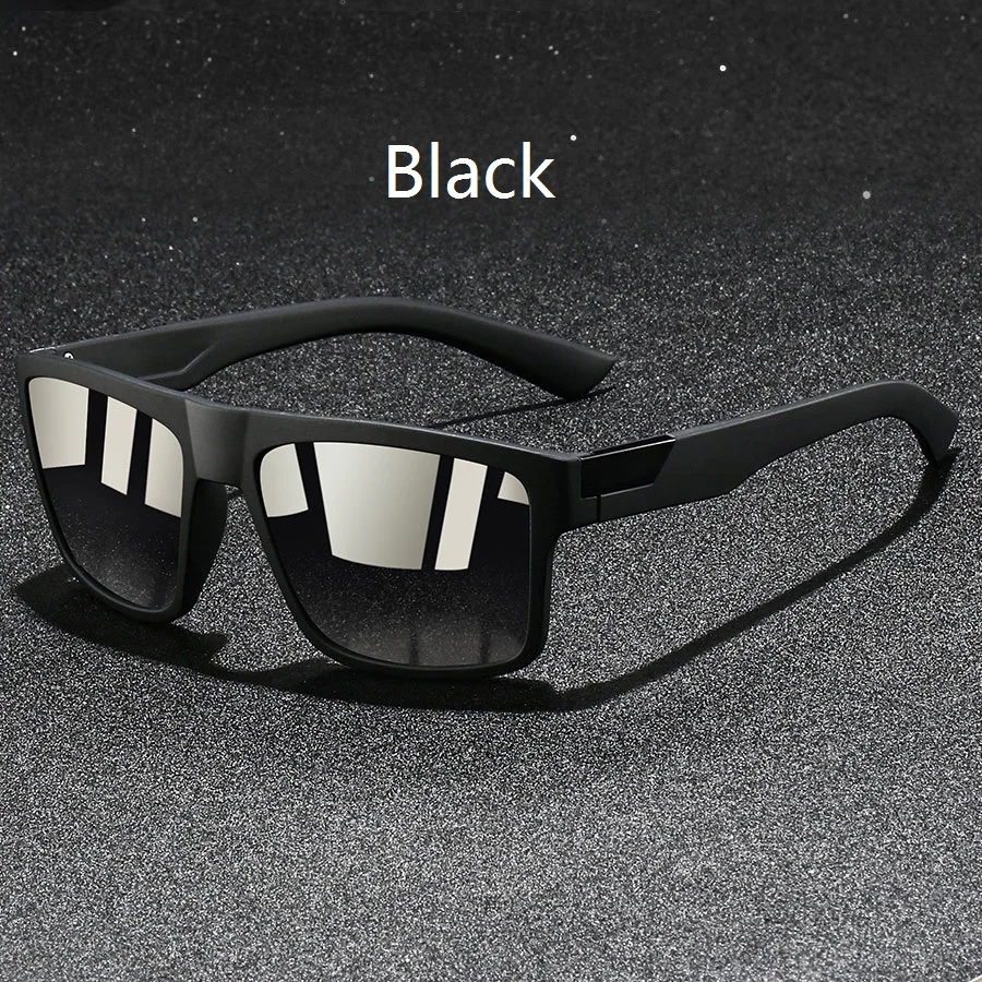 4 Stück Modische Vintage Quadratische Sonnenbrillen für Herren Angeln Fahren Luxusmarken-Designer Sonnenbrillen Retro Eyewear – Detail 9