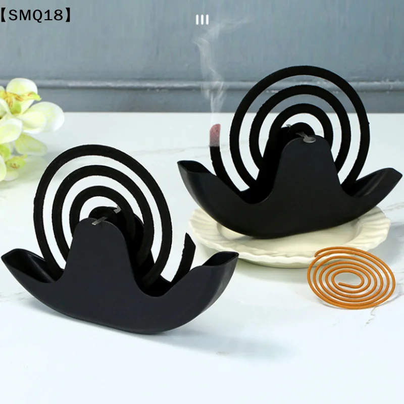 1PC Snails Mosquito Coil Holder With Tray Nordic Style Spiral Summer Day Plastic Mosquito Repellent Incenses Rack Plate【SMQ】