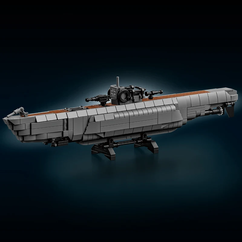 Seconda Guerra Mondiale Tedesco U-tipo sottomarino blocchi di costruzione portaerei crociera sottomarino nucleare ragazzi 6 anni giocattoli 66078