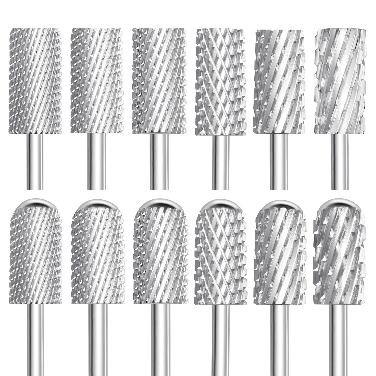 Wysokiej jakości frez diamentowy 6,5 mm, duży, okrągły, z końcówką w kształcie beczki, oryginalny, z węglika spiekanego, do manicure, frez do paznokci, akcesoria do pilników.