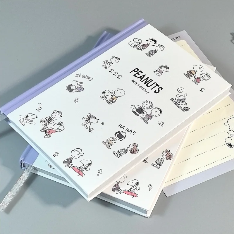 Snoopy Printed Notebook Anime Cartoon Snoopy Diary Student Memo Homebook Stationery Note Book Gift