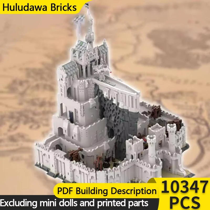 Popular Ring Movie Model MOC Building White Retro Super Castle Modular Technology Gifts Holiday Assemble Children Toys Suit