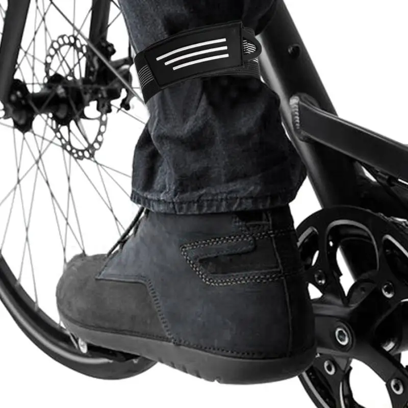 

31BE 8pcs Bicycles Ankle Leg Bind Bandage Trousers Pant Bands Clip Strap Wrist Ankle Bind Bands Clip Strap Cycling Leg Strap