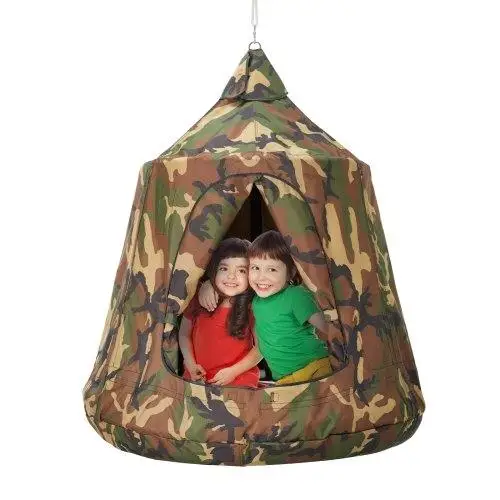 

330LBS Capacity Hanging Tree Tent - for indoor /Outdoor Sensory Swing with Lights & Inflatable Base for kids & Adults