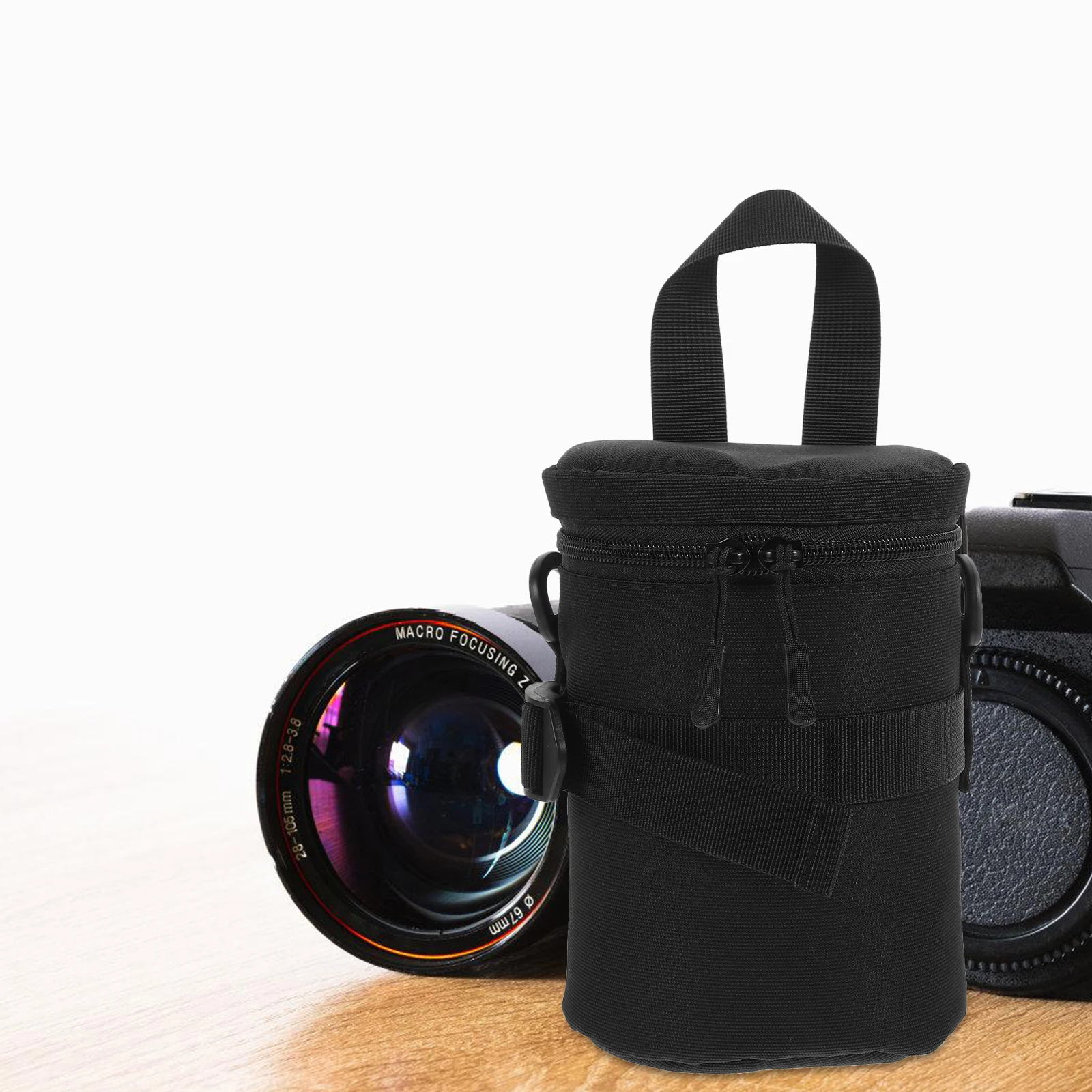 

Small Camera Lens Bag Lightweight Nylon Protective Shockproof Waterproof Storage Case for Photography Camera Lens Bag