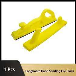 1Pcs 390*70mm/ 400*70mm Longboard Hand Sanding File Block with Both Hook & Loop Backing For Grind Continuous Rolls Auto Wood