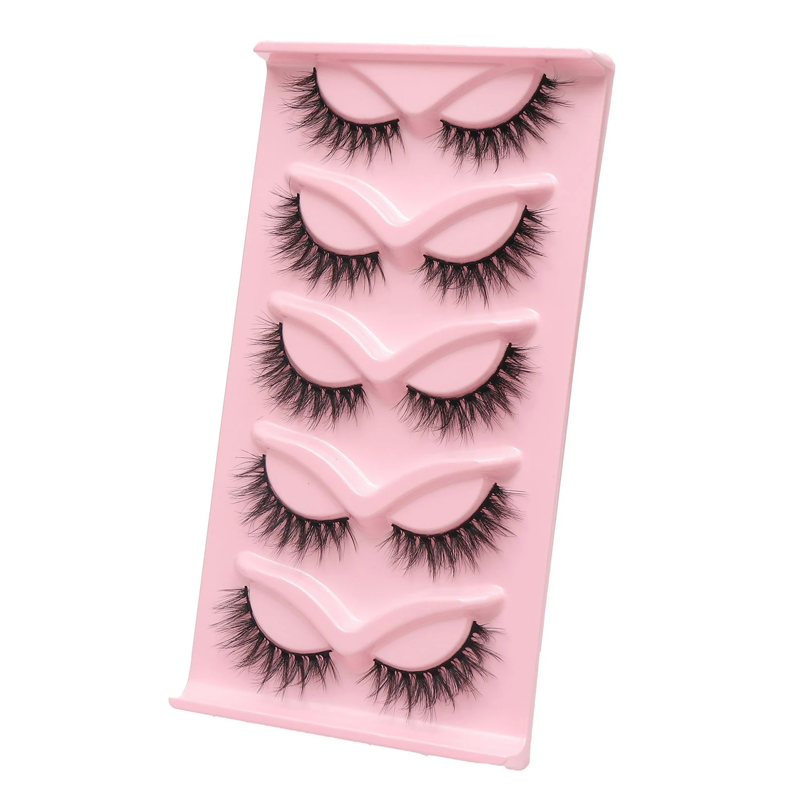 5 Pairs of Makeup False Eyelashes Three-Dimensional  Fake Eyelashes for Festival Party Wedding Dating JAN88