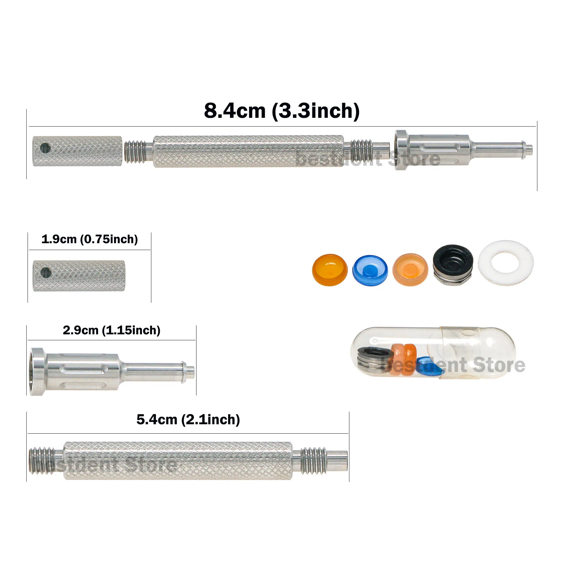 Dental Implant Locator Tool 3-IN-1 Core Tool Removable Male Caps KIT 0.8 lbs 1.2 lbs 2.4 lbs Universal