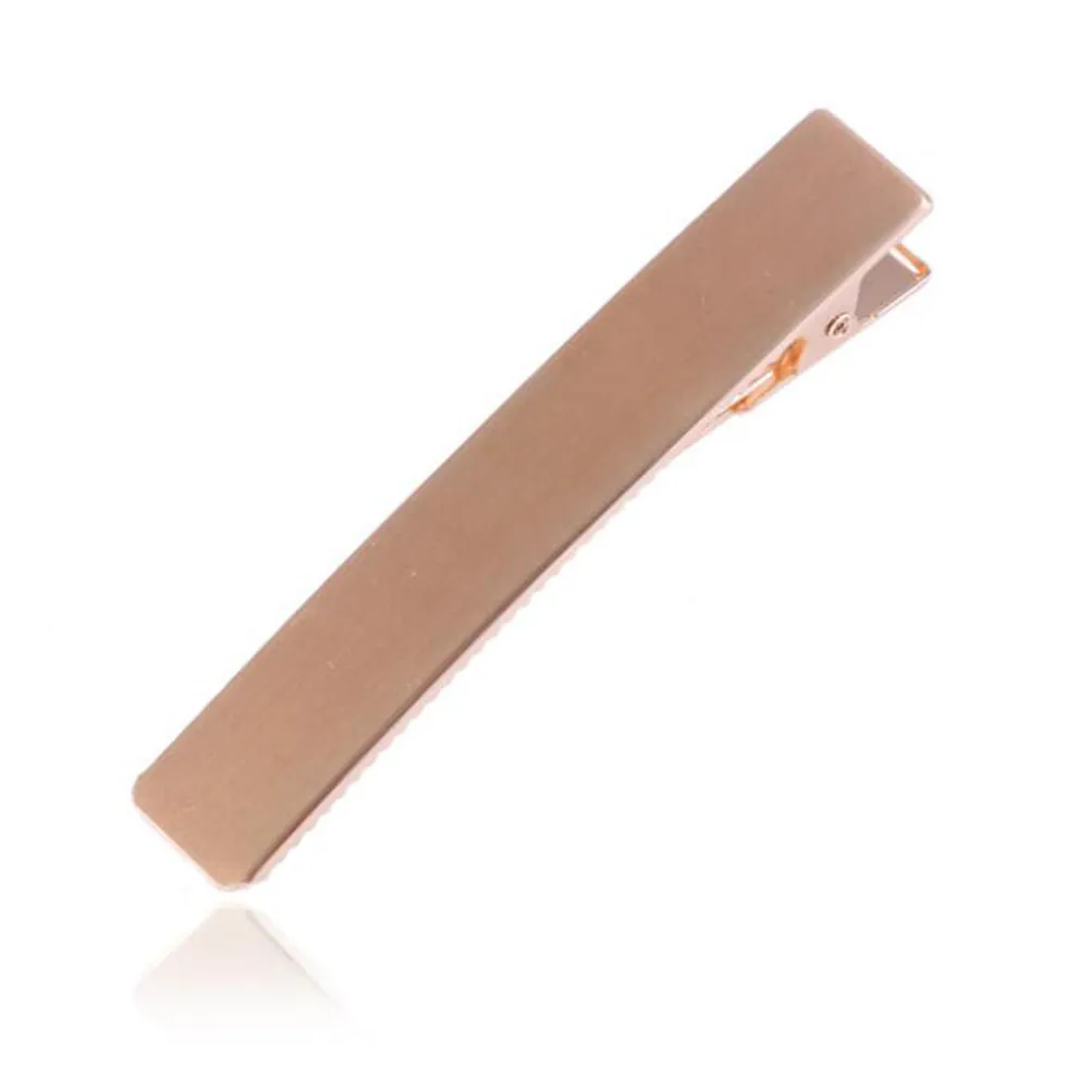 3Pcs Hair Clamp Alloy Electroplating Letter I Shaped Hairpin Anti Slip Styling Tool for Banquet Wedding Golden