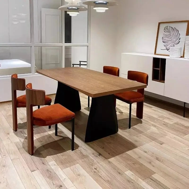 

Designer Oilproof Table Unique Floor Waterproof Rectangular Dining Table Restaurant Living Room Tavolo Di Pranzo Furniture