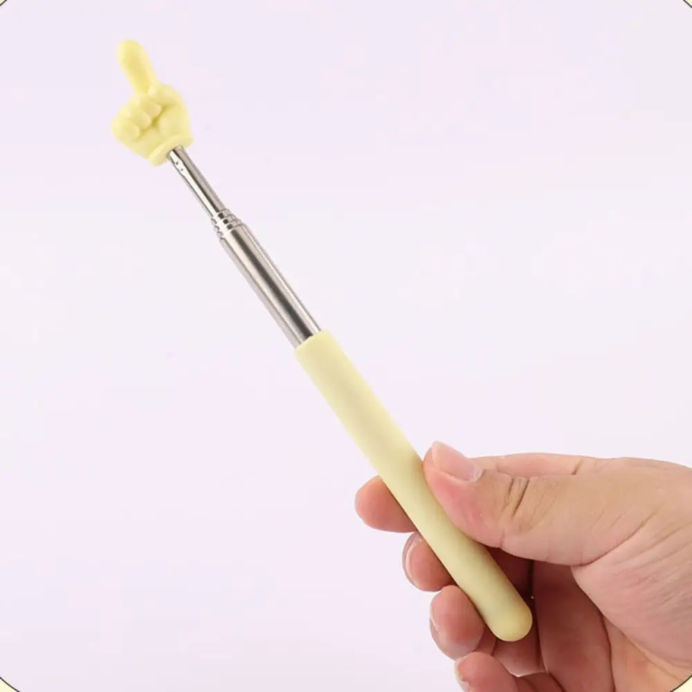 Retractable Reading Guide Pointer Anti-slip Finger Shape Teaching Pointer Stick Telescopic Multi-functional